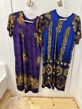 2 Vintage Handmade Hawaiian Muumuu Size M