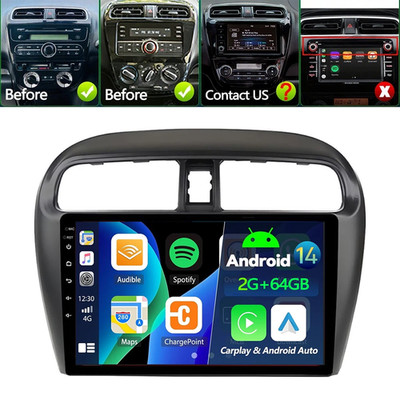 Android 14 Autoradio Für Mitsubishi Mirage Space Star Carplay Navi GPS Navi 64G