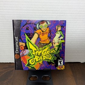 Jet Grind Radio (Sega Dreamcast, 2000) Complete w/Manual - VG Condition-Untested