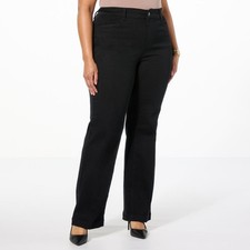 DG2 by Diane Gilman Tall Virtual Stretch Angled Pocket Trouser Black 2 New