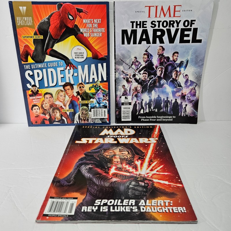 Special Collector's Edition Magazines Spider-Man, Mad Spoofs, Star Wars, Marvel