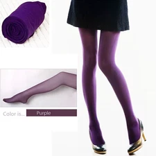 Sexy Tights Purple Opaque Women Pantyhose Spring Autumn Pantyhose Nylon Seamless