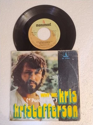 Kris Kristofferson ‎– Why Me  7"  Single  Spain - Imagen 1 de 2