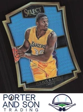 Julius Randle #/199 Premier Level Light Blue Die Cut 2015-16 Select #116 Lakers