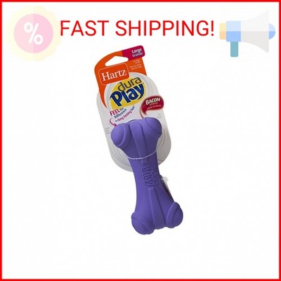 Hartz DuraPlay Bacon Scented Dog Toys, Large ( Color May Vary )