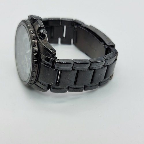 Orologio Uomo Fossil CH-2473 42mm Cronografo Cinturino Acciaio Inox Nero 7,5", Funzionante* - Foto 3 di 19
