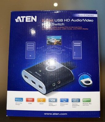 ATEN CS692 KVM Switch 2-Port USB HDMI Audio/Video