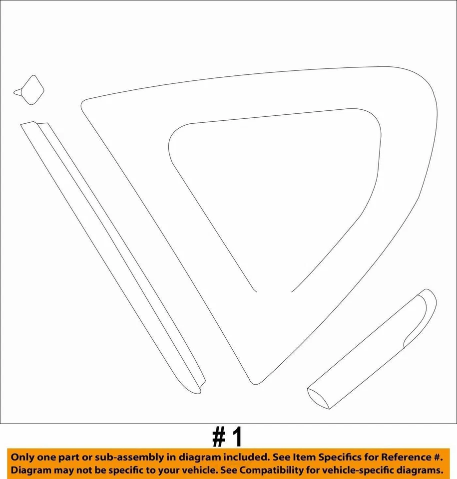 Quarter Glass/window SUBARU IMPREZA Left 17 18 19 20 21 22 23 Foto 3 de 3