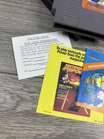 Nintendo NES Kung Fu Heroes CIB Complete registration card box protector