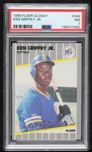 1989 Fleer Glossy Ken Griffey Jr #548 PSA 7 HOF p9p