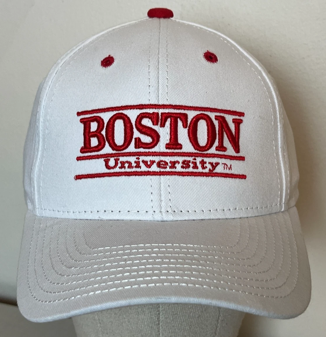 Legacy White Boston University Baseball Cap with Red and Navy Embroidery Legacy | Accessories | Navy Ball Cap | Poshmark main image 4