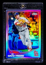 David Freese RARE REFRACTOR PRIZM INVESTMENT CARD St. Louis Cardinals SP