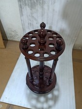 15'' Walking Cane Teakwood walking Stand Rack for Canes Sticks Golf Storage
