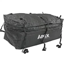 60 In. Waterproof Hitch Cargo Carrier Rack Bag with Expandable Height