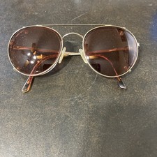 Vintage Polo Eyeglasses With Tortoise Gold Frames  Shades Half Frame  812