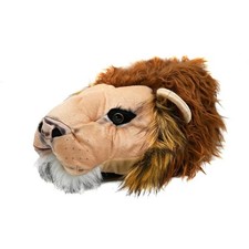 Indoor Fuzzy Winter Animal Lion Plush Slippers for Women and Men