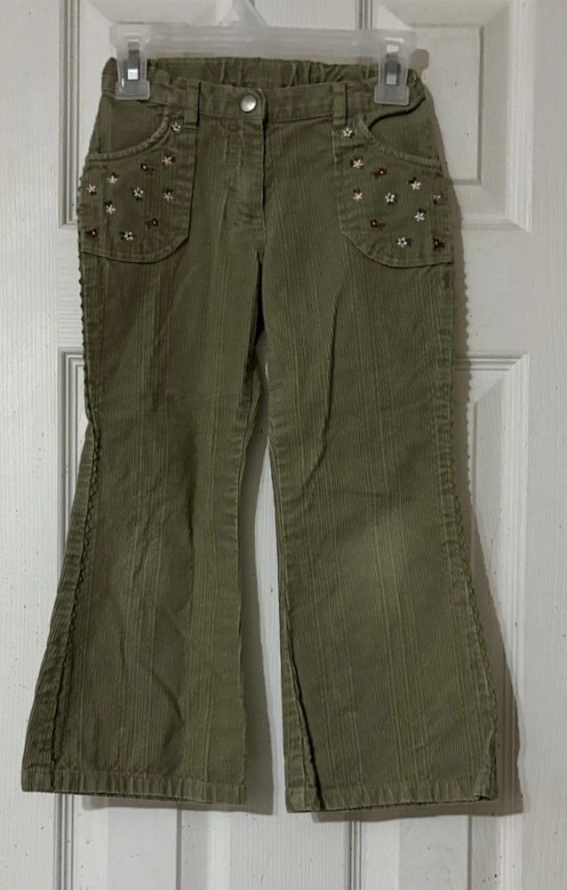 Pantalon Gymboree Fall For Autumn Vert - Taille 7 - Coton/Spandex, Neuf Avec étiquettes