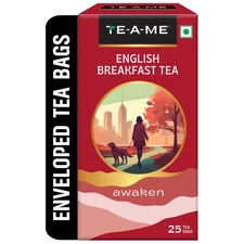 TE-A-ME English Breakfast Tea Bags - 25 Pcs | English Breakfast Tea
