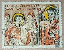 O1-Timbre France YT  P3385 oblitéré année 2001 "peinture murale"