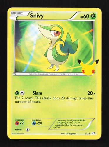 Snivy 5/25 LP McDonald's Collection 2021 English Pokemon Card TCG