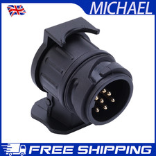 13 to 7 Pin Trailer Truck Electric Towing Converter Tow Bar Plug Adaptor Socket