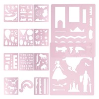 14 Pcs Schablonen Zum Malen Zeichenschablone Zeichenschablonen Malvorlagen
