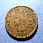 1898 Indian Cent  AU