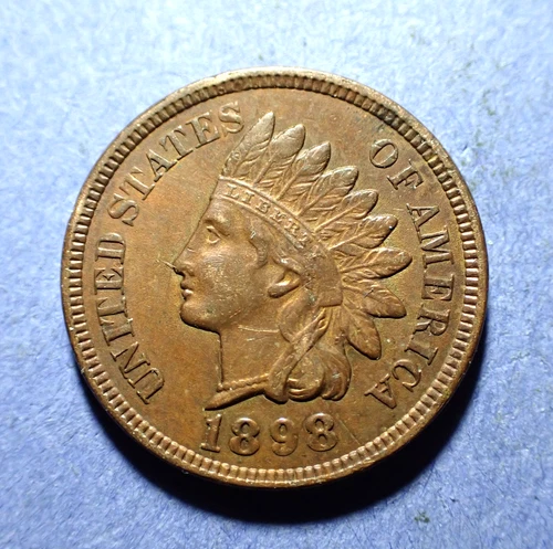 1898 Indian Cent  AU