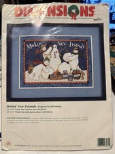Dimensions Snowman counted cross stitch kit