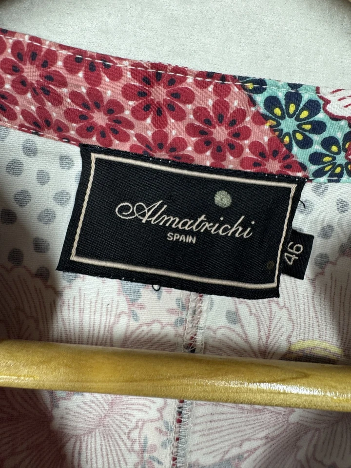 Vestido Almatrichi Mujer L/46 Floral Retazos Manga 3/4 Boho Artístico España Foto 4 de 4