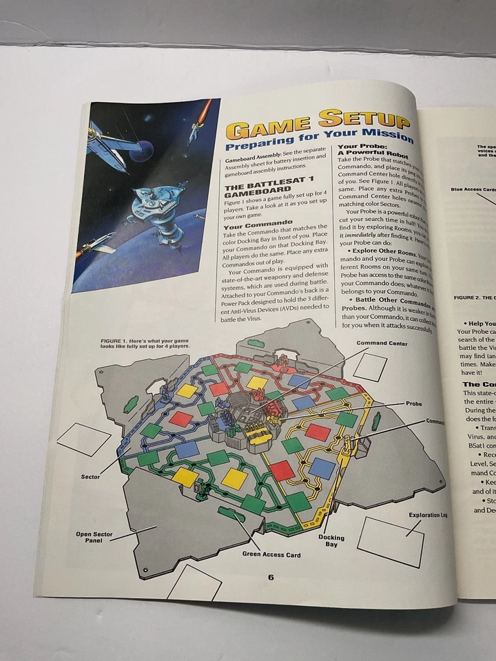 The Omega Virus Rulebook Juego de Mesa De Colección Ciencia Fi Obra de Arte Retro 1992 Foto 3 de 4