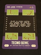 Dog Gone Streak 2026 Bo Jackson Battle Arena Tecmo Bowl Play Card SSP #PL7
