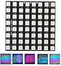 1PCS WS2812B 8x8 64-Bit Full Color 5050 RGB LED Lamp Panel Light for Arduino