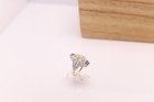 Art Deco Blue Sapphire Ring and Diamonds 18k Gold and Silver 925 — photo 10