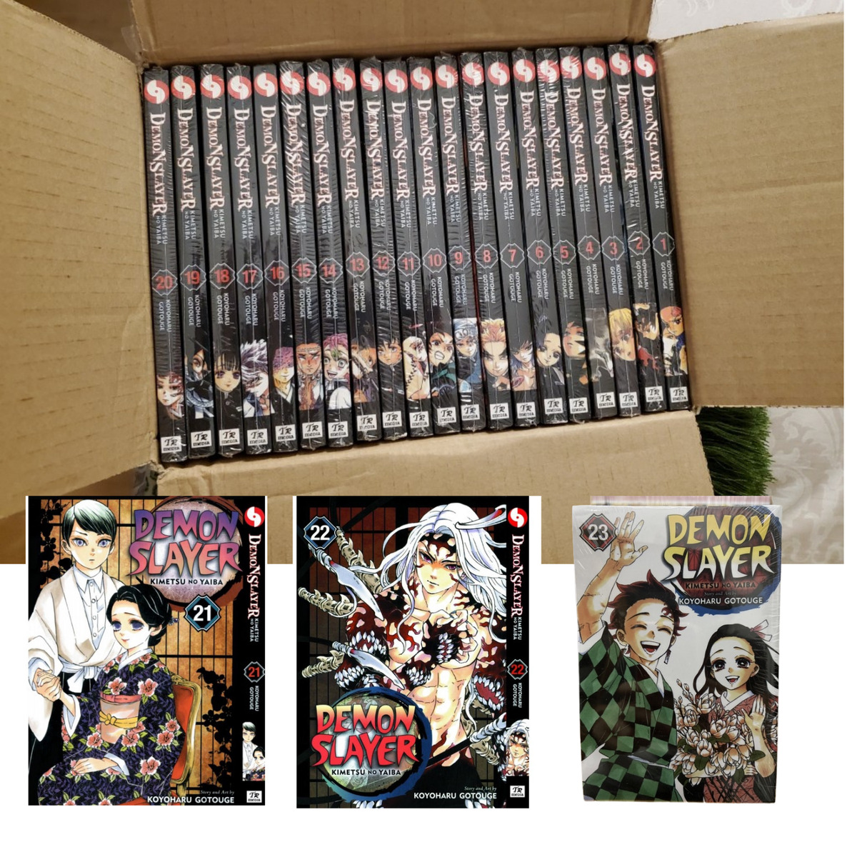 1-23 English Version Comic Book 23 Books Anime Demon Slayer Kimetsu No  Yaiba Manga Volume