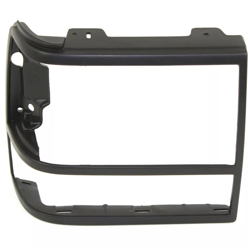New Front Headlight Door Bezel Black Left & Right Fits 1991-1994 Ford Explorer - Image 3 of 4