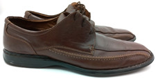 Josef Seibel Shoes Mens 12 Brown Leater Derby Square Bicycle Toe Lace Up #33240