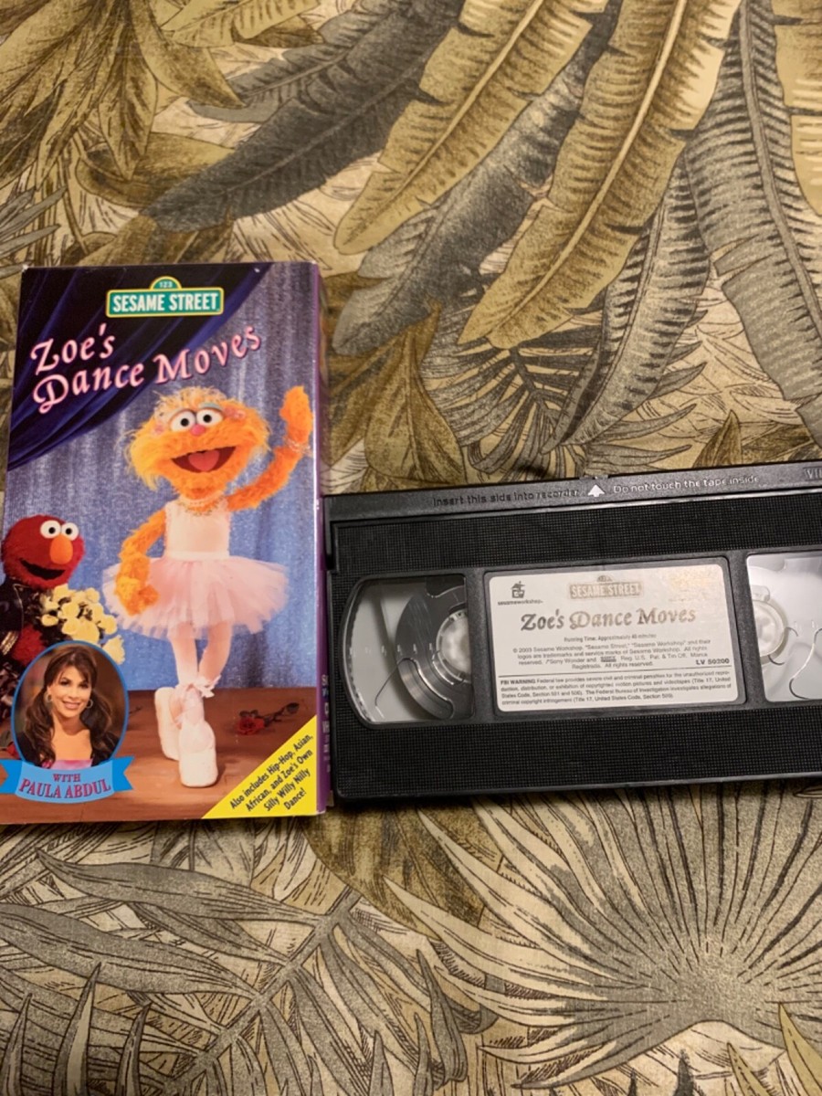 Sesame Street - Zoes Dance Moves (VHS, 2003) Paula Abdul