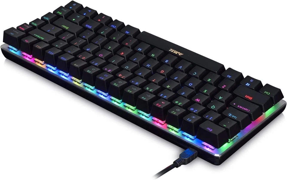 RGB Backlight Mechanical Wired Gaming Keyboard LED Portable Durable ACGAM - Image 2 of 3