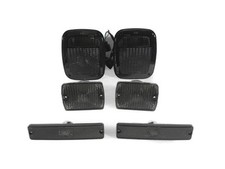 6pcs Smoke Bumper Signal Fender Side Marker Tail Lights For Jeep Wrangler Yj