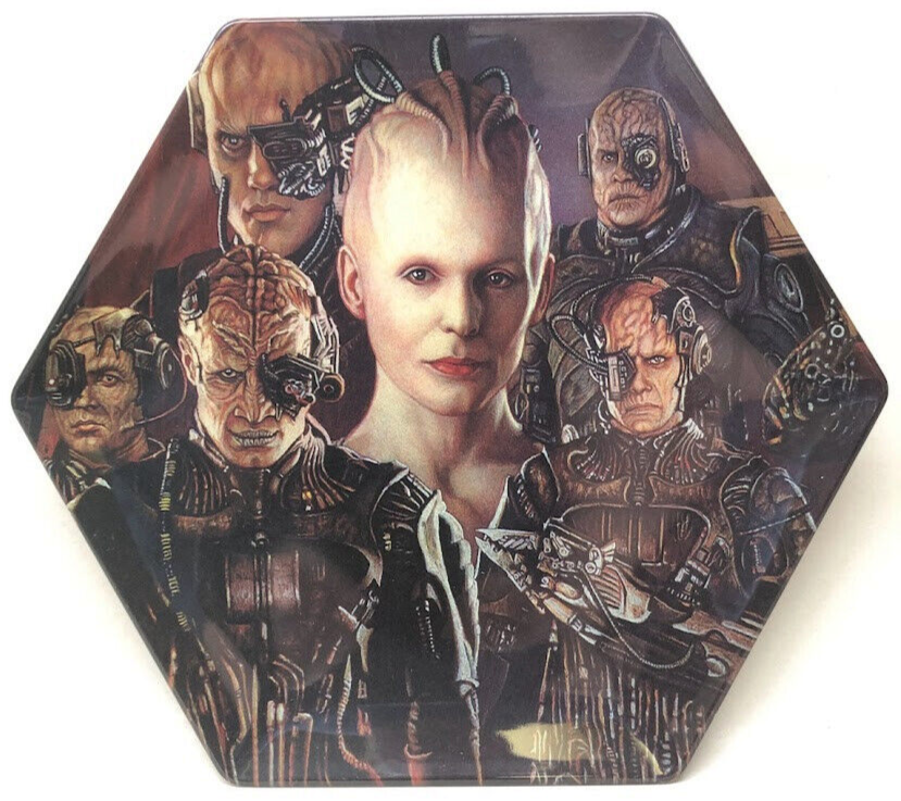 Lot of 7 Hamilton Collection Star Trek First Contact Plates Original