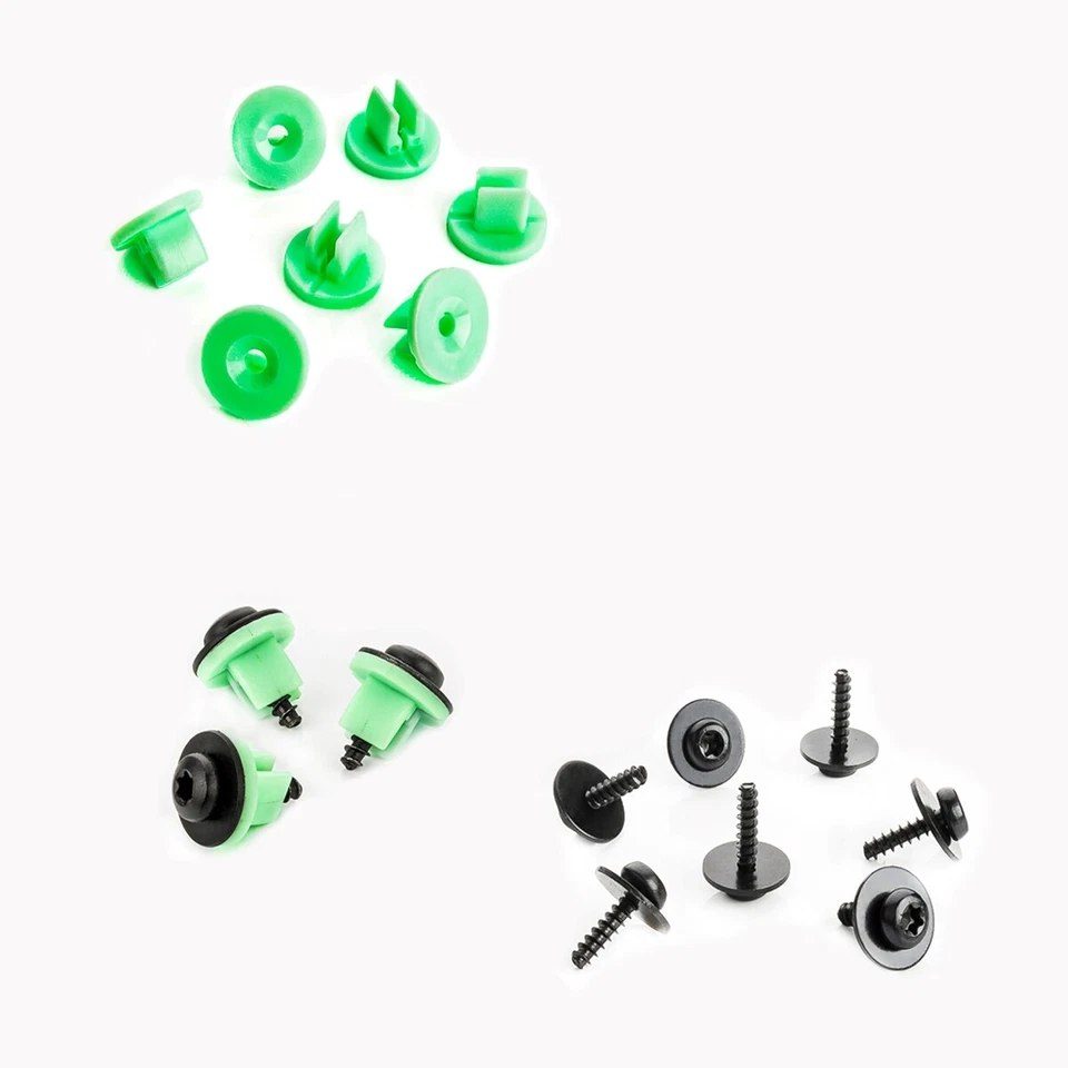 10x Centralina Scheinwerferdistanz Viti Dübelmuttern per Skoda Superb I 1 - Immagine 2 di 4