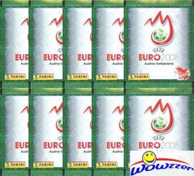 (10) 2008 Panini Euro Soccer Sealed Sticker Packs--50 Stickers! MODRIC RC YR
