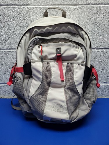 The North Face Gray White Pink Straps Recon Backpack Ebay