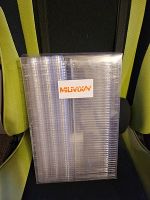 MILIVIXAY Wax Melt Containers-6 Cavity Clear Empty Plastic Wax Melt Molds