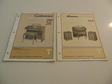 Thomas Organ Californian 250 251 254 Service Repair Shop Manual Schematics