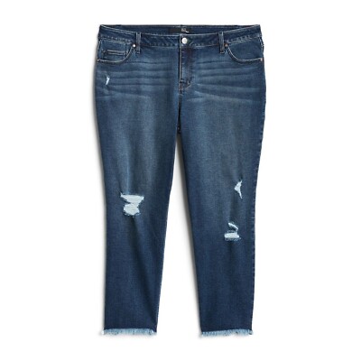 Blue Jeans 1822 Denim Jeans Plus Size New 1822 Denim Taylor Crop