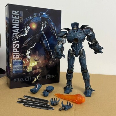 NECA Pacific Rim LED Figur l Red Tramp Mecha   Gipsy Danger & Obsidian Fury