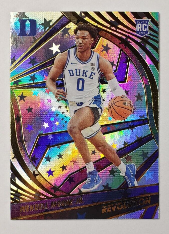 WENDELL MOORE JR. 2022-23 PANINI CHRONICLES DRAFT PICKS REVOLUTION ASTRO #41 NM