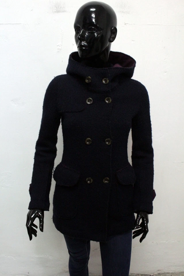 Roy Rogers Cappotto Donna Taglia 40 Giubbotto Blu Giacca Invernale Jacket Coat - Imagem 4 de 4